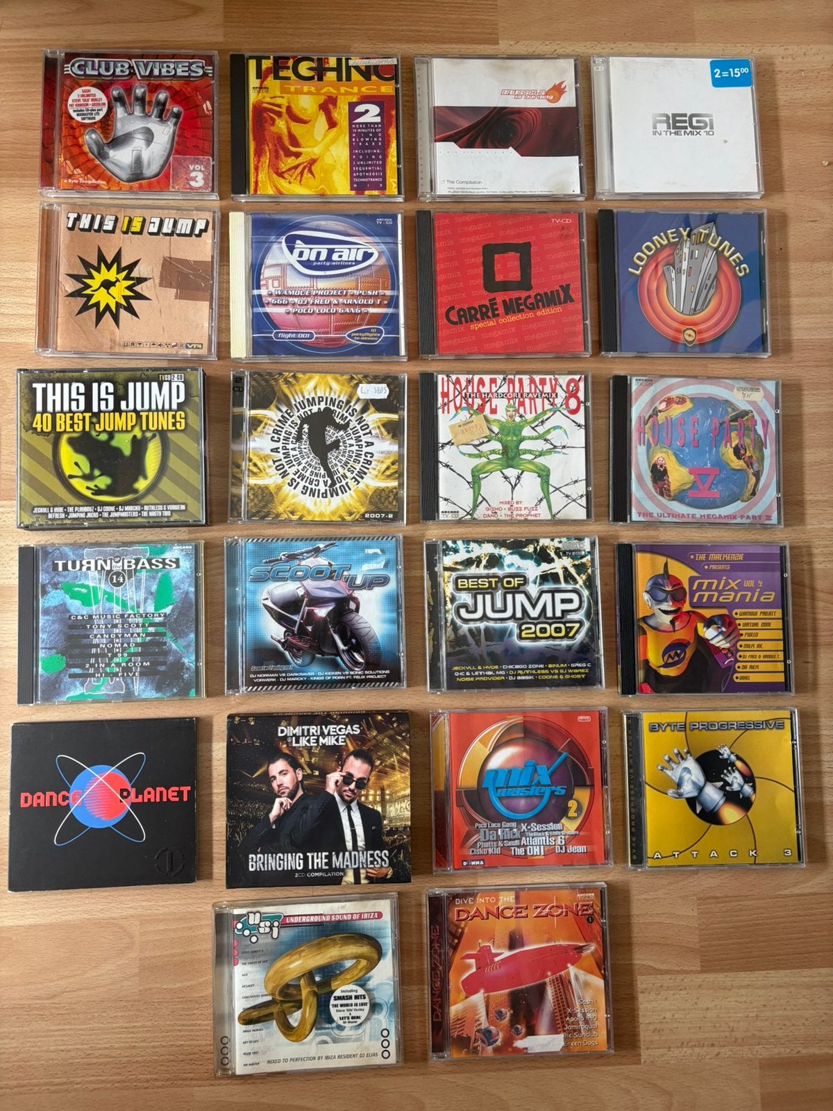 Lot dance -club-house-jump-techno, Cd's en Dvd's, Ophalen of Verzenden, Gebruikt, Dance Populair