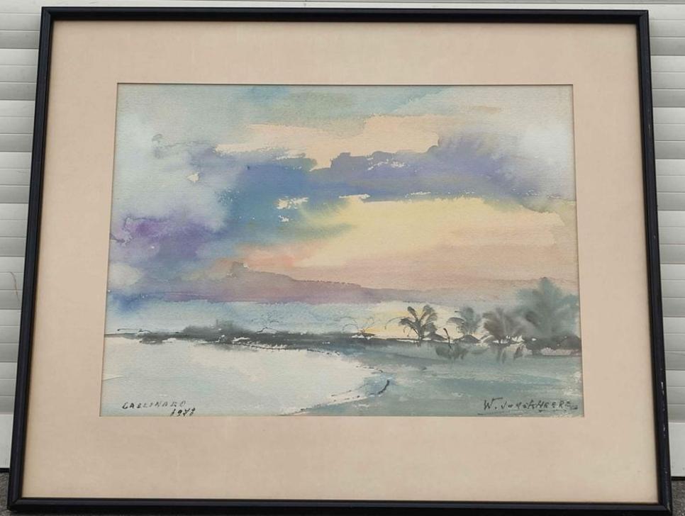 Aquarelle signe Walter jonckheere, Antiek en Kunst, Ophalen of Verzenden
