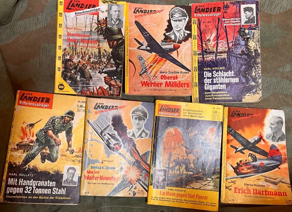 zeven boekjes "Ritterkreuzträger" uit serie "Der Landser", Boeken, Ophalen, Tweede Wereldoorlog, Zo goed als nieuw