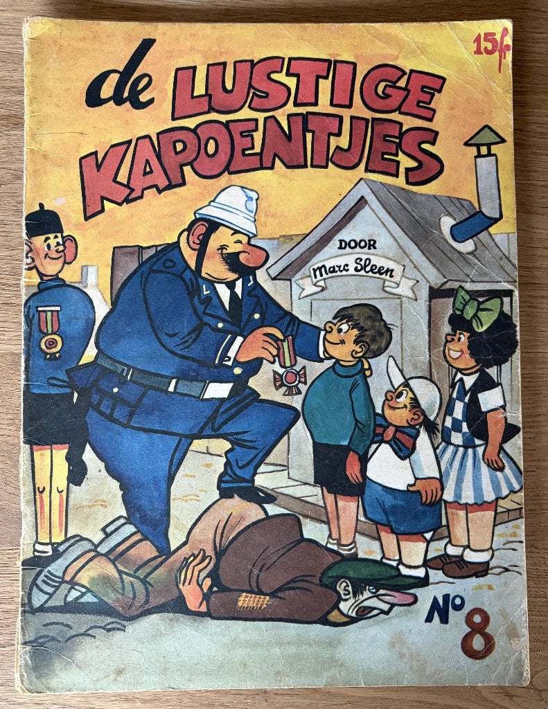 De lustige kapoentjes 8 - 1e dr (1963) Strip, Boeken, Eén stripboek, Ophalen of Verzenden, Gelezen