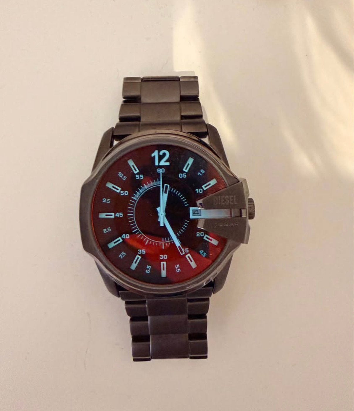 Mannenhorloge Diesel, Handtassen en Accessoires, Horloges | Heren, Ophalen, Zo goed als nieuw