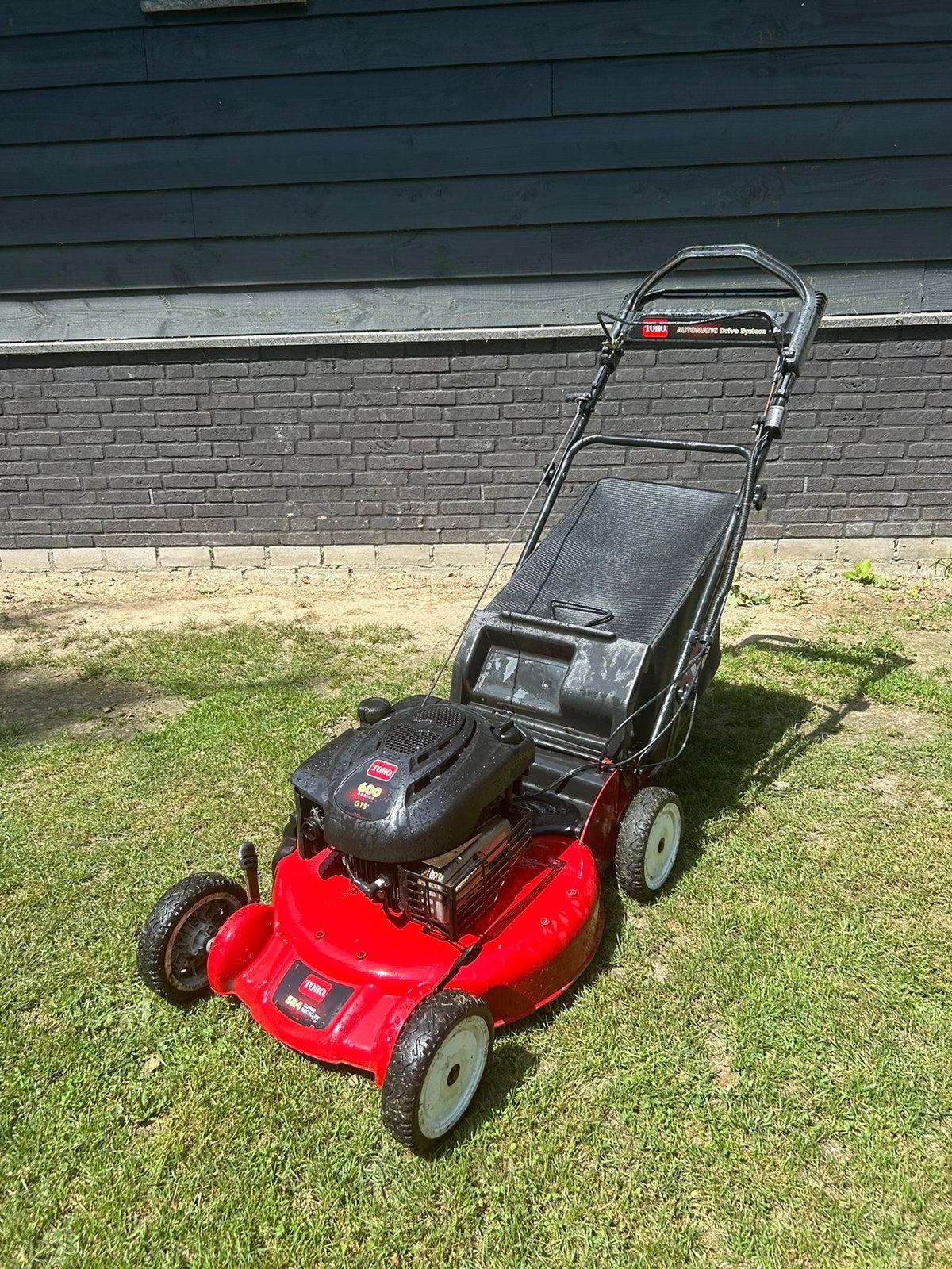 Toro SR4 Super Recycler grasmaaier 55 cm Aluminium, Ophalen, Gebruikt, 50 cm of meer, Benzine