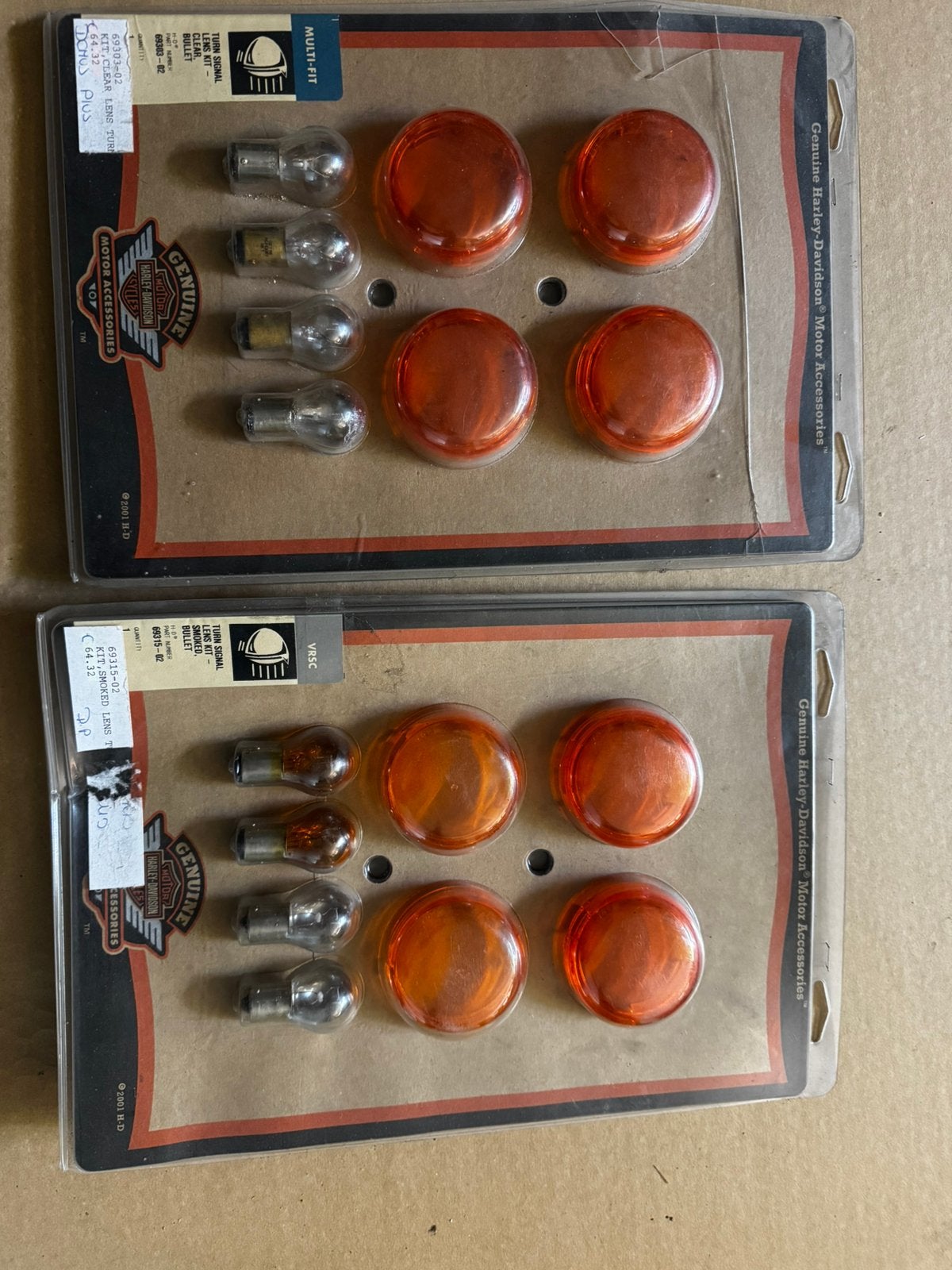 Turn signal lens kit, Enlèvement