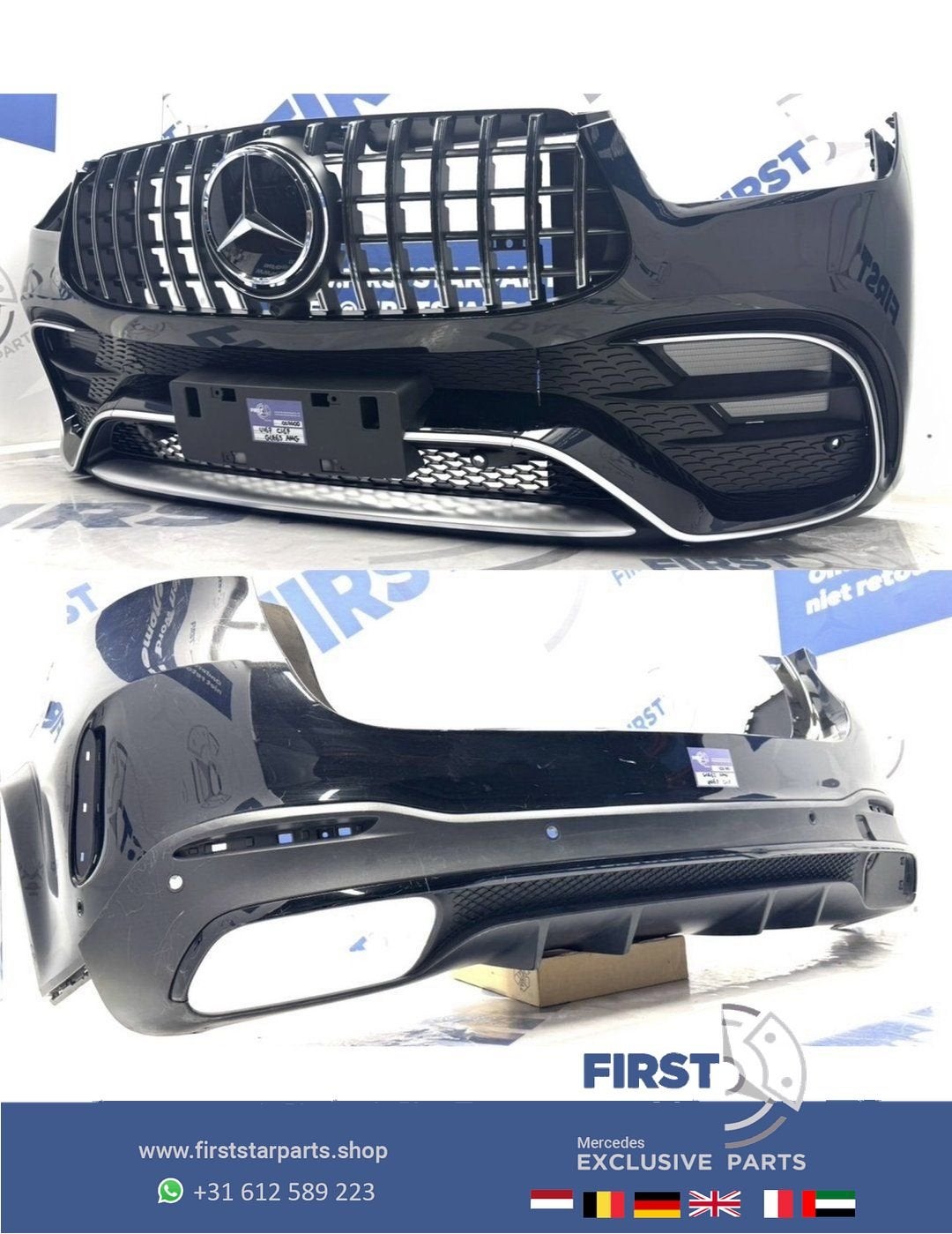 W167 GLE63 AMG PAKKET BUMPER SET V167 C167 GLE 63 AMG VOORBU