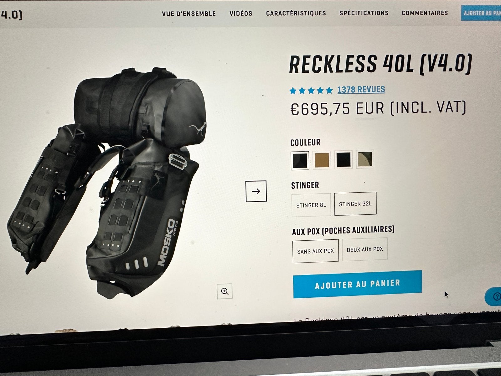 MOSKO RECKLESS 40L, Enlèvement ou Envoi, Neuf