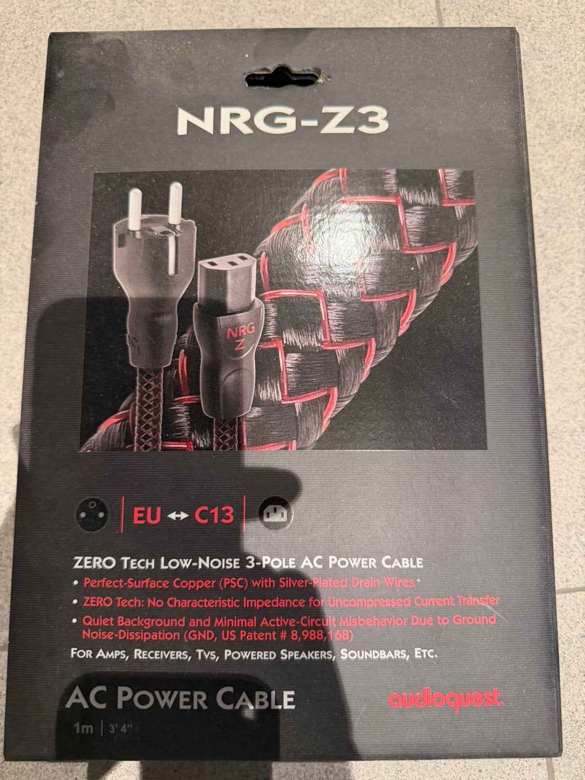 AudioQuest NRG-Z3 - 1 meter, Ophalen, Nieuw