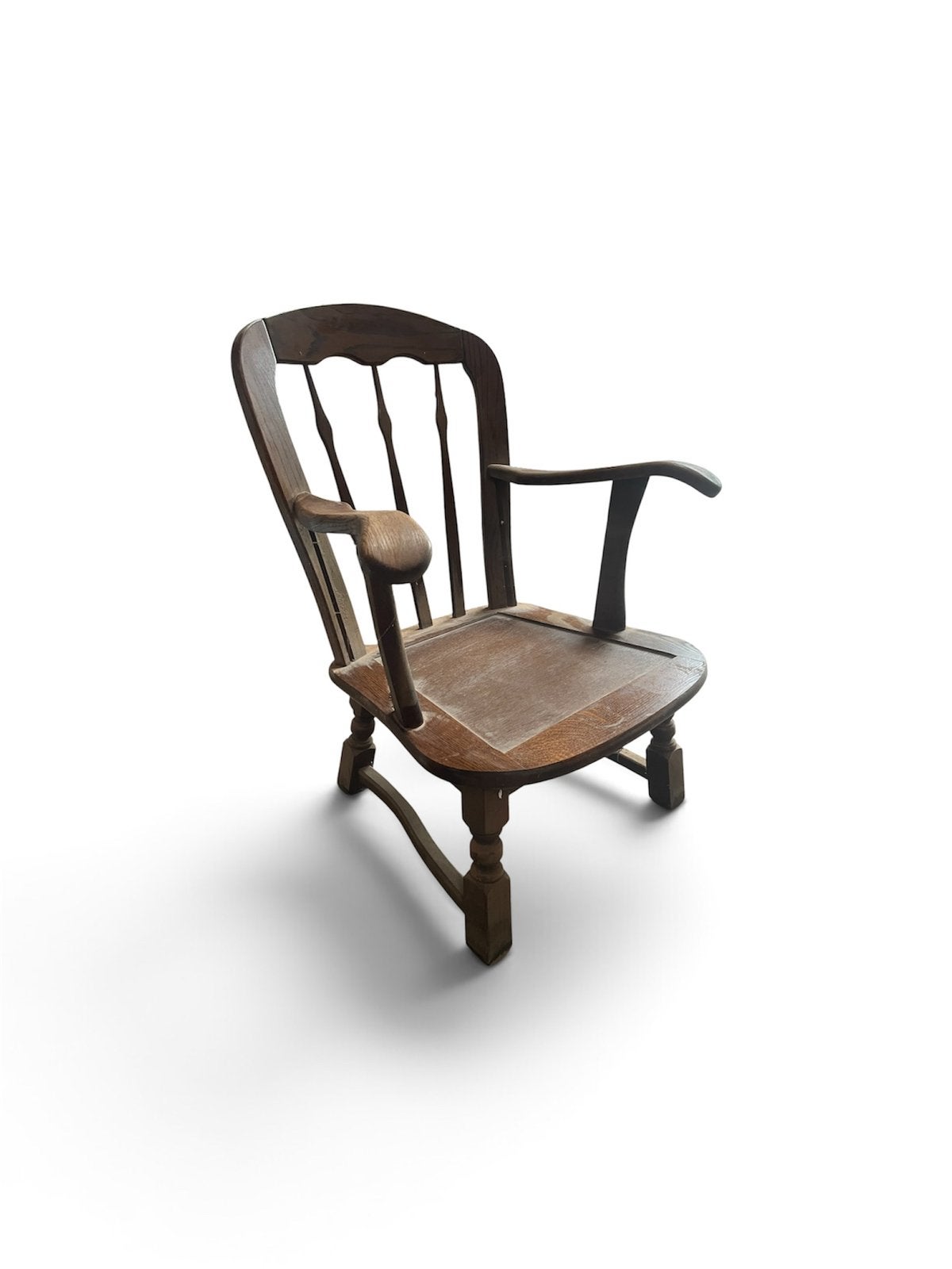 Antieke Engelse Windsor armstoel – 19e eeuw, Ophalen, Zo goed als nieuw, Hout