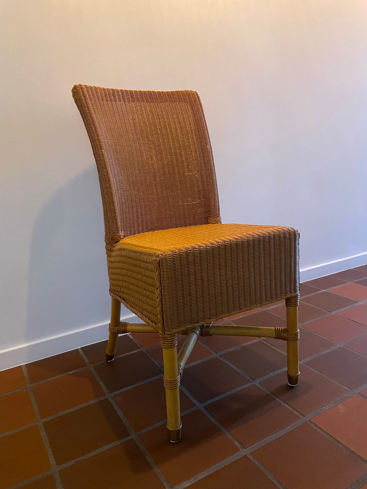 4*Vincent Sheppard Lloyd Loom eetstoelen, Maison & Meubles, Comme neuf, Enlèvement, Autres matériaux, Quatre