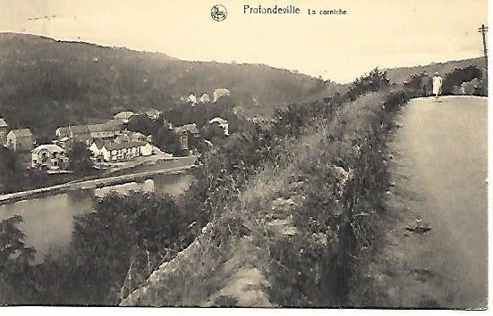 PROFONDEVILLE  La corniche, Collections, Envoi, 1920 à 1940, Affranchie, Namur