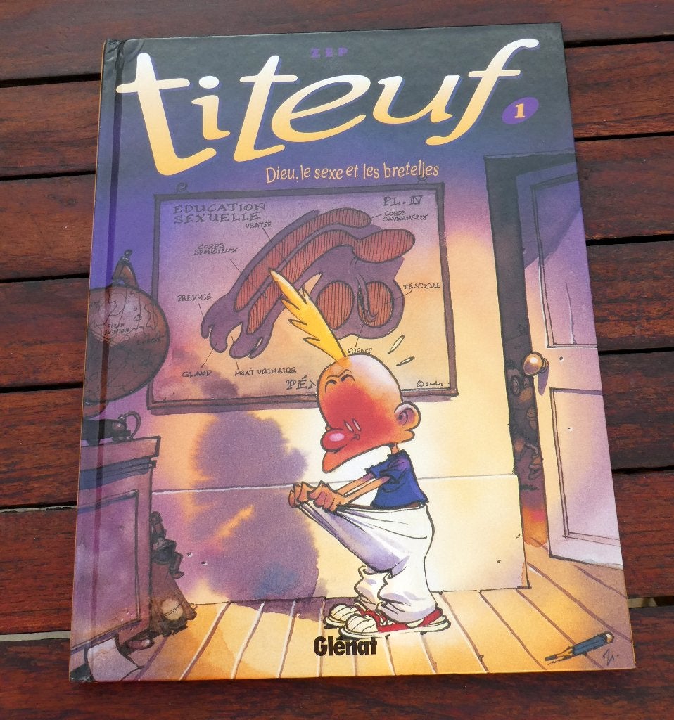 BD neuve Titeuf Dieu le sexe et les bretelles, Enlèvement ou Envoi, Neuf