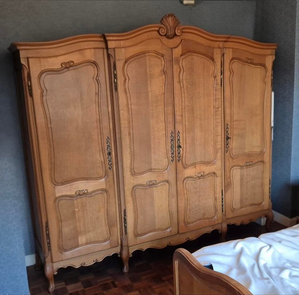 Massieve eikenhouten kledingkast, Huis en Inrichting, Kasten | Kleerkasten, Ophalen