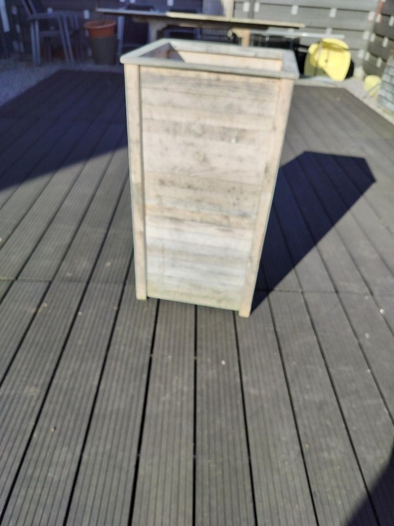 Bac à fleurs en bois de 90 cm de haut - 48x48, Enlèvement ou Envoi, Neuf, Bois