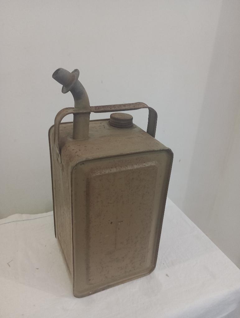 Bidon d'essence ancien vintage en métal - 36 cm, Enlèvement ou Envoi