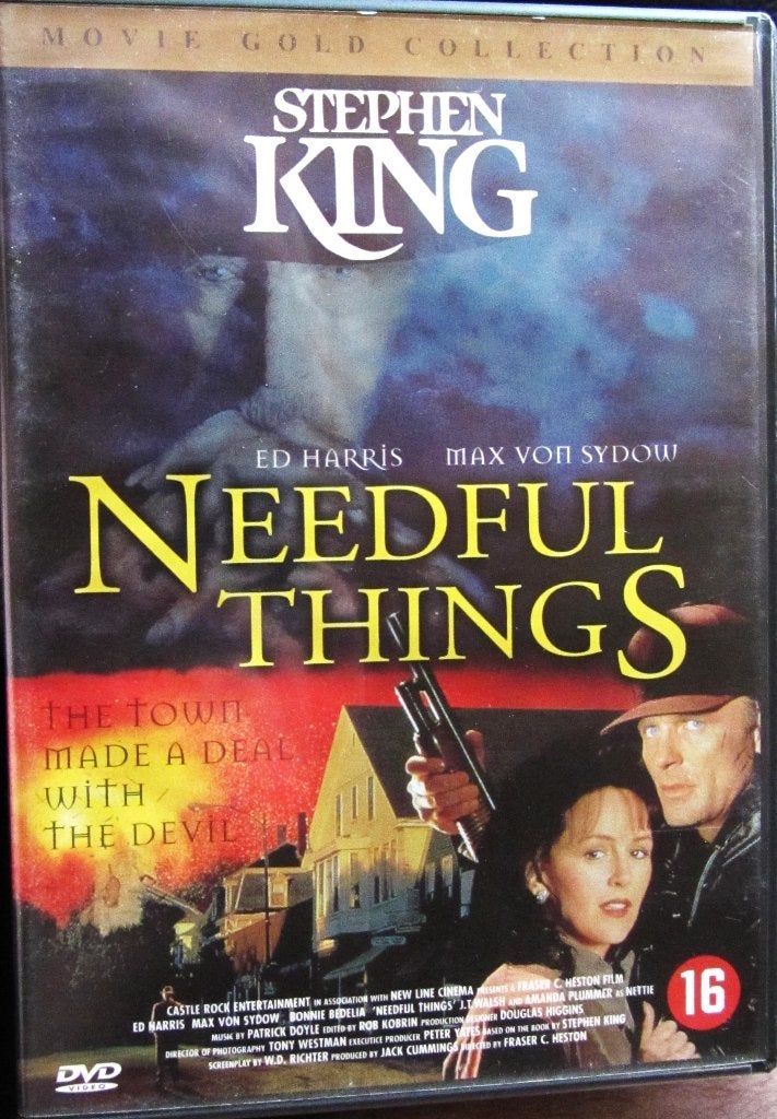 DVD HORROR- STEPHEN KING- NEEDFUL THINGS, Cd's en Dvd's, Dvd's | Horror, Engels, Alle leeftijden, Nederlands, Ophalen of Verzenden