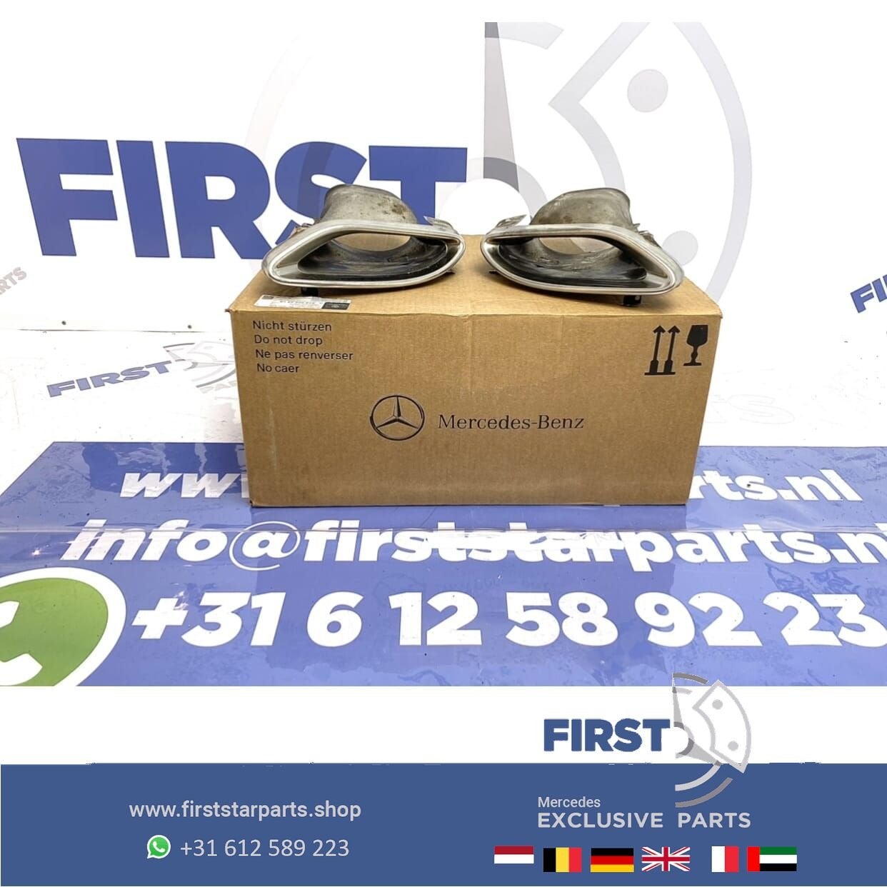 W205 C Klasse UITLAAT SIERSTUK origineel Mercedes 2014-2021, Utilisé, -, -, Enlèvement ou Envoi