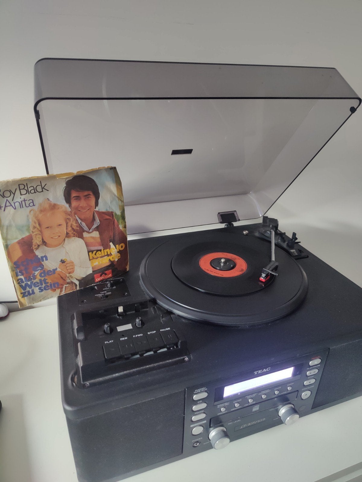 TEAC LP-R550 USB/CD-RECORDER/CASSETTE ALL IN ONE SYSTEM, Overige merken, Gebruikt, Ophalen of Verzenden, USB-aansluiting