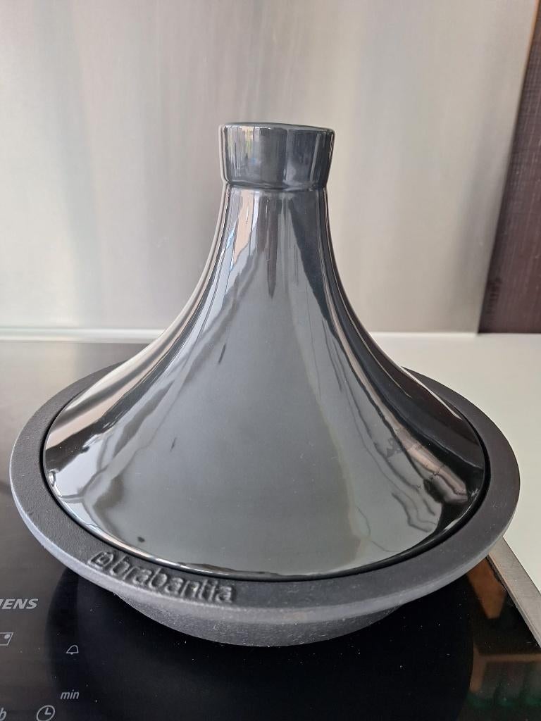 tajine Brabantia gietijzer (inductie), Huis en Inrichting, Keuken | Potten en Pannen, Ophalen, Gebruikt, Gietijzer, Keramische plaat