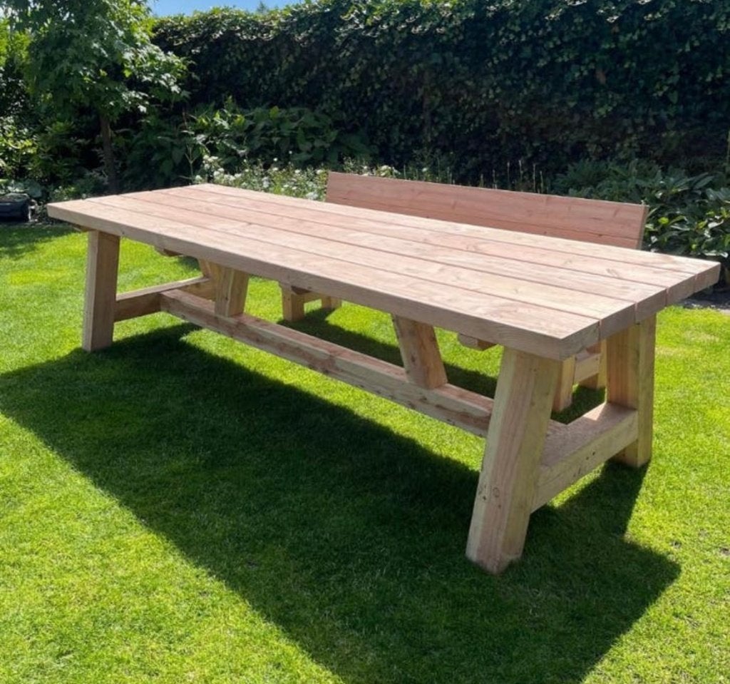 prachtige extreme douglas tuintafels, Tuin en Terras, Ophalen of Verzenden, Nieuw, Rechthoekig, Hout