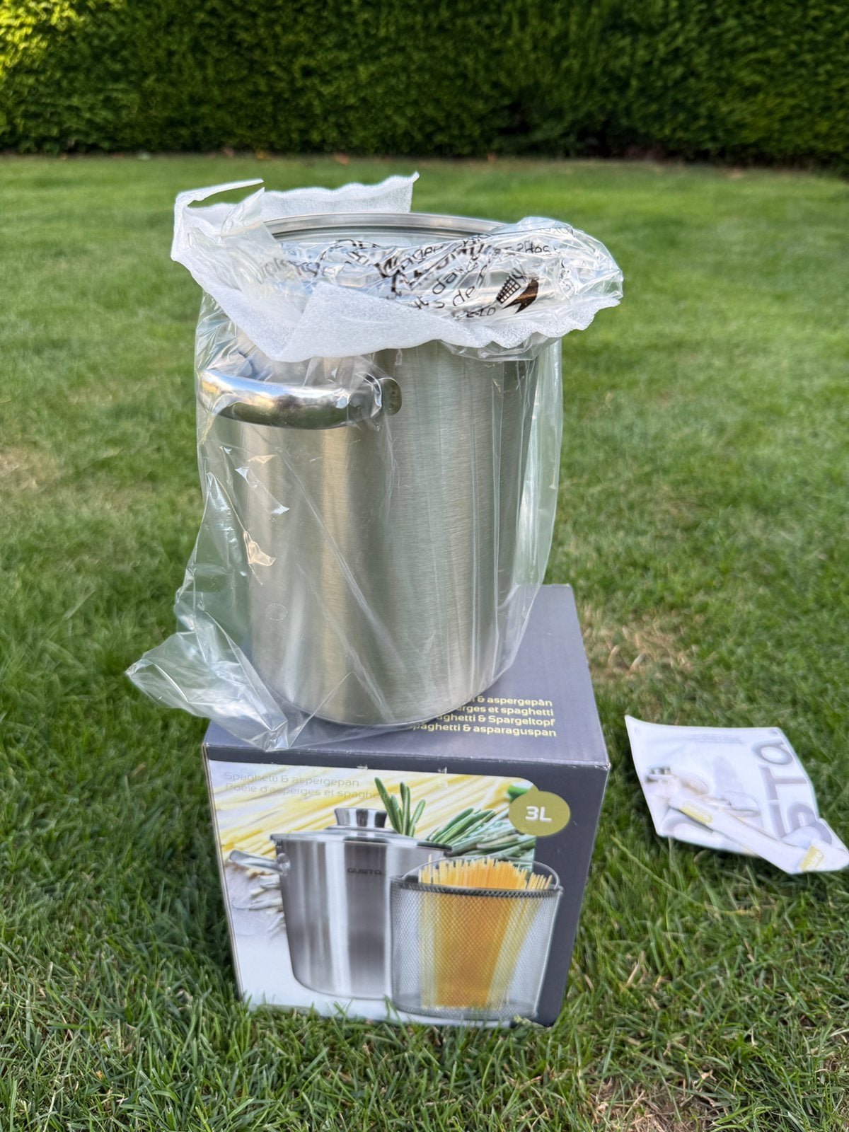 3 liter asperge/pastapan, Ophalen of Verzenden, Zo goed als nieuw