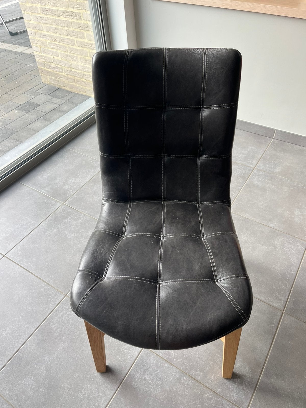 4 Leren stoelen !  Koopje, Ophalen, Zo goed als nieuw