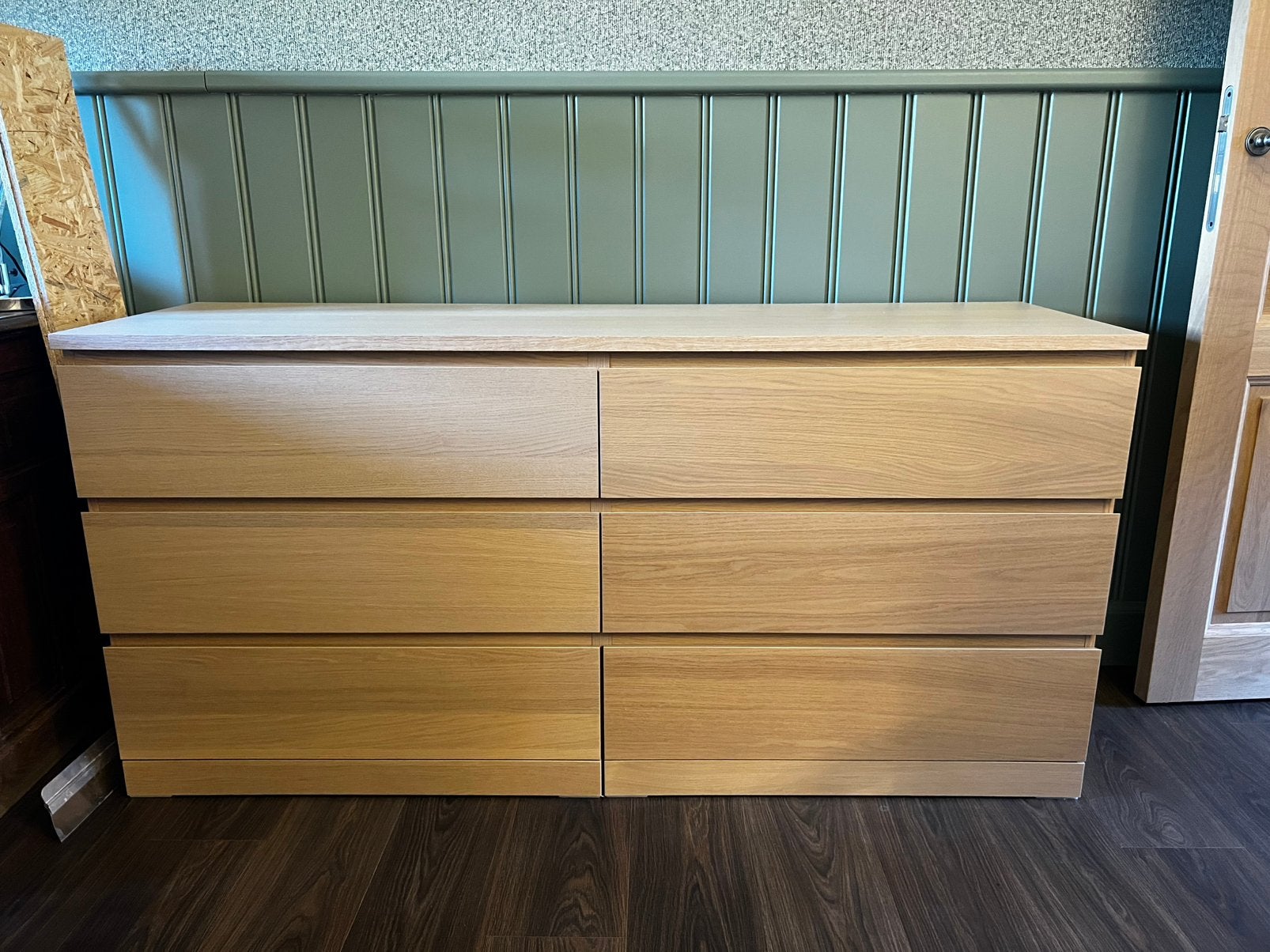 Commode MALM - 6 tiroirs (160 cm de largeur), 5 tiroirs ou plus, 150 à 200 cm, Comme neuf, Enlèvement
