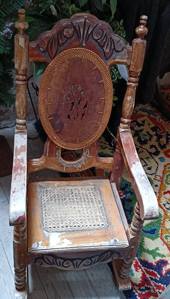 Antieke kinderschommelstoel te koop., Enlèvement