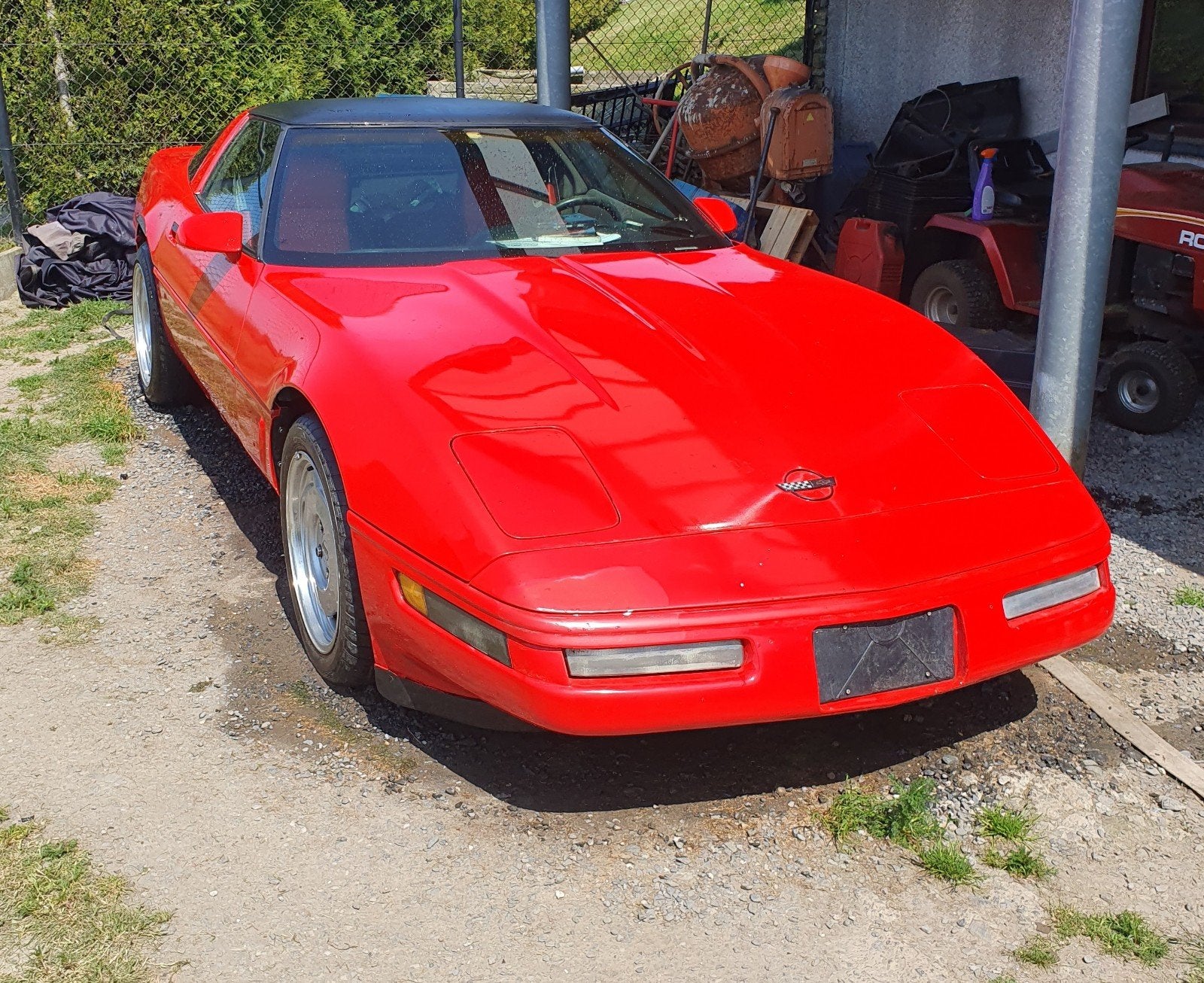 corvette c4 project, Auto's, Oldtimers, Particulier, Chevrolet, Benzine, Coupé, Automaat, Rood, Achterwielaandrijving, Ophalen