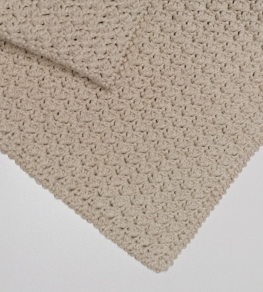 Gehaakte omslagdoek/babydekentje met katoen. NIEUW !, Hobby & Loisirs créatifs, Tricot & Crochet, Enlèvement ou Envoi, Neuf