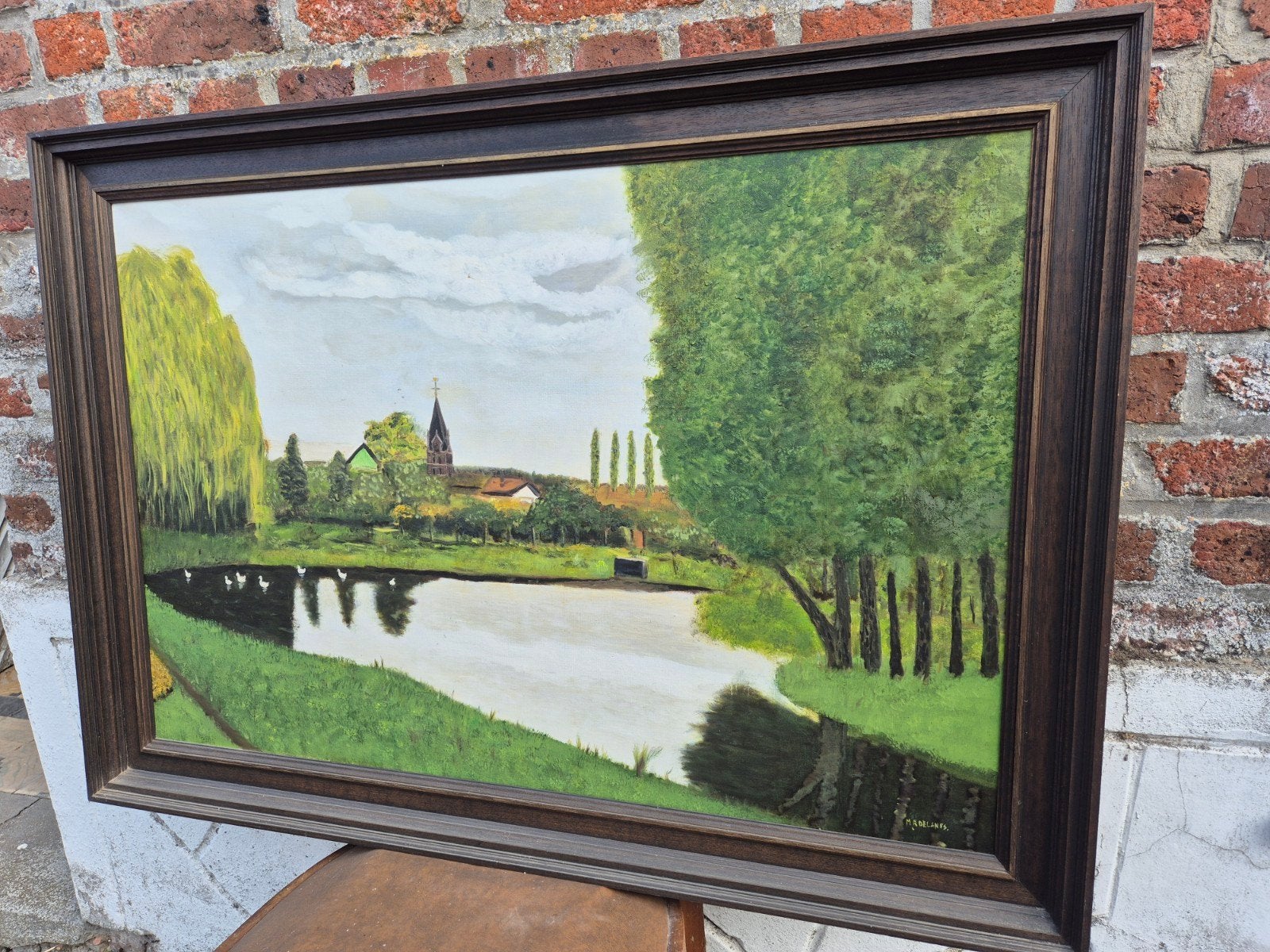 Mooi Landschap, Antiquités & Art, Art | Peinture | Classique, Enlèvement, Paysage