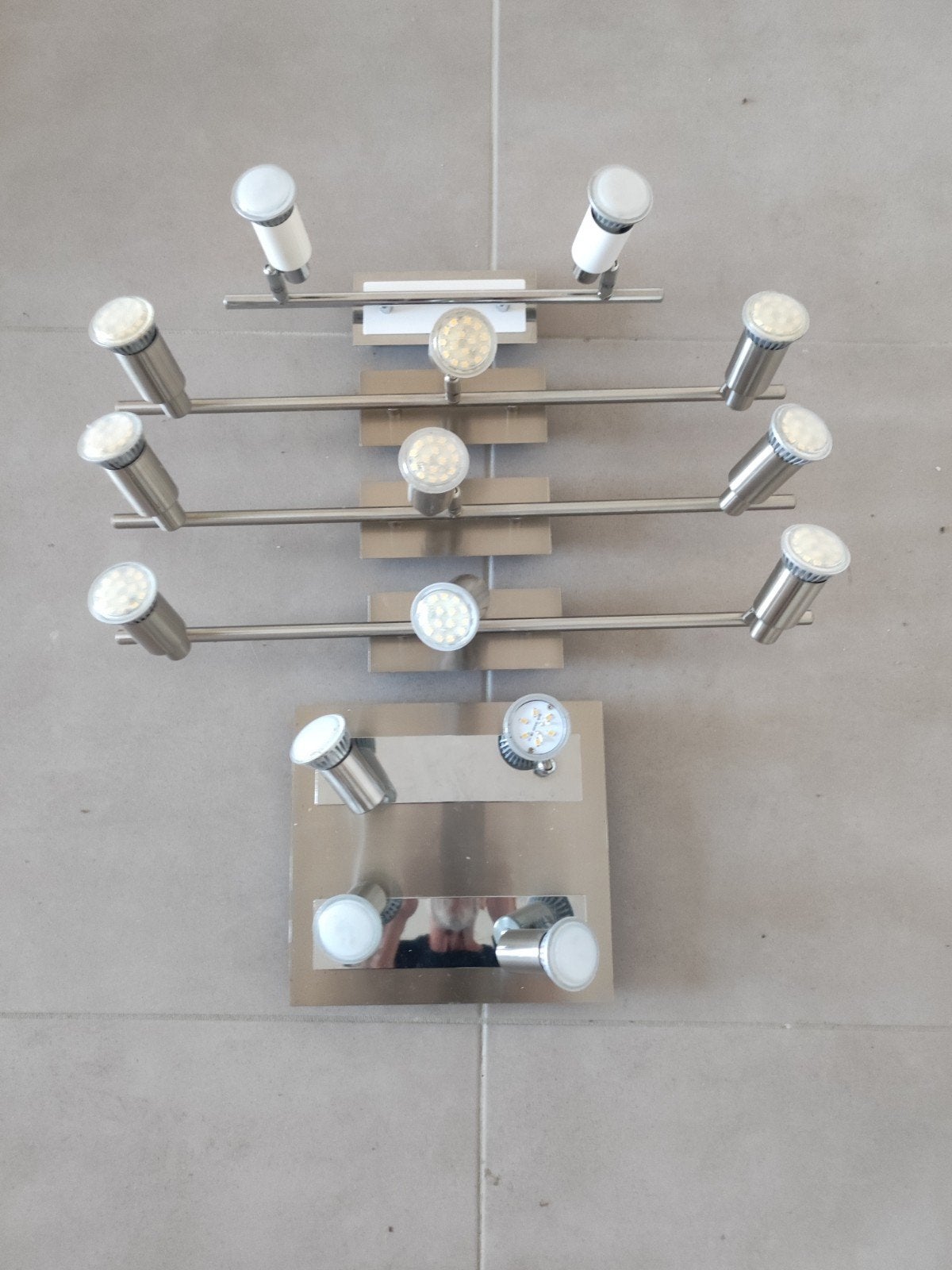 Lichtarmaturen GU10 220v, Huis en Inrichting, Ophalen, Zilver, GU10, Plafondspot
