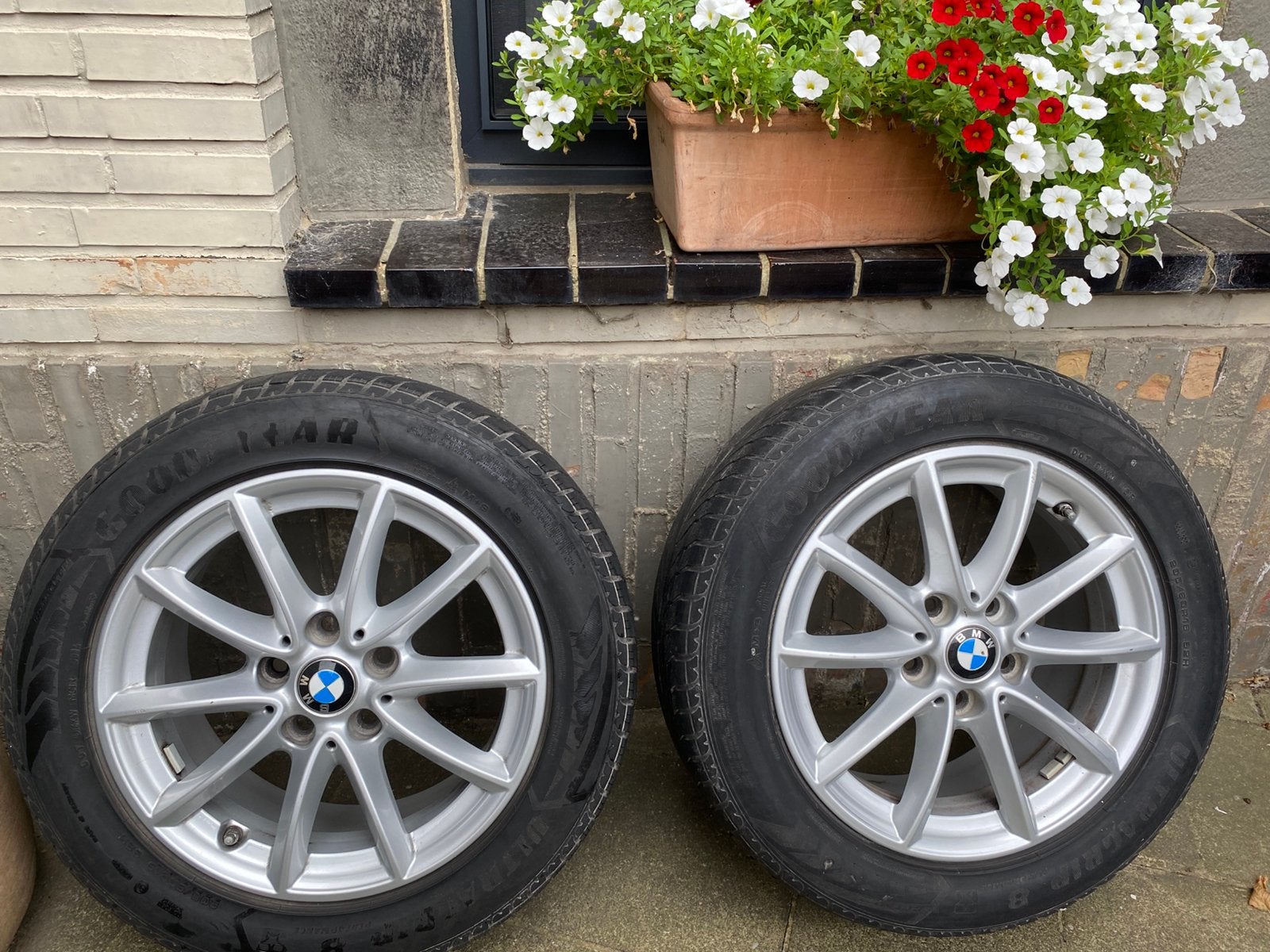 4 Jantes BMW serie 2 F45 Active Tourer/F46 Gran Tourer, Pneus hiver, 16 pouces, Véhicule de tourisme, 205 mm