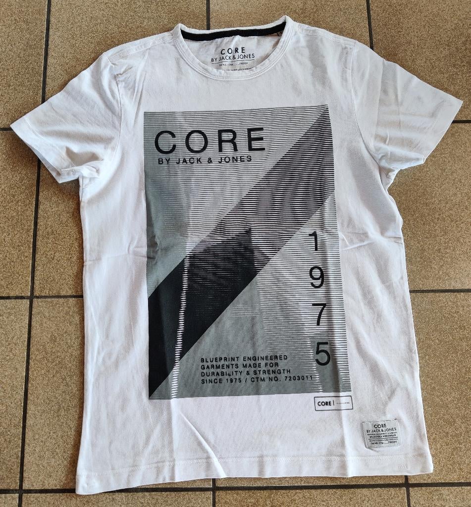 T' shirt: jack & jones, Vêtements | Hommes, T-shirts, Enlèvement ou Envoi, Taille 46 (S) ou plus petite, Blanc, Jack & Jones
