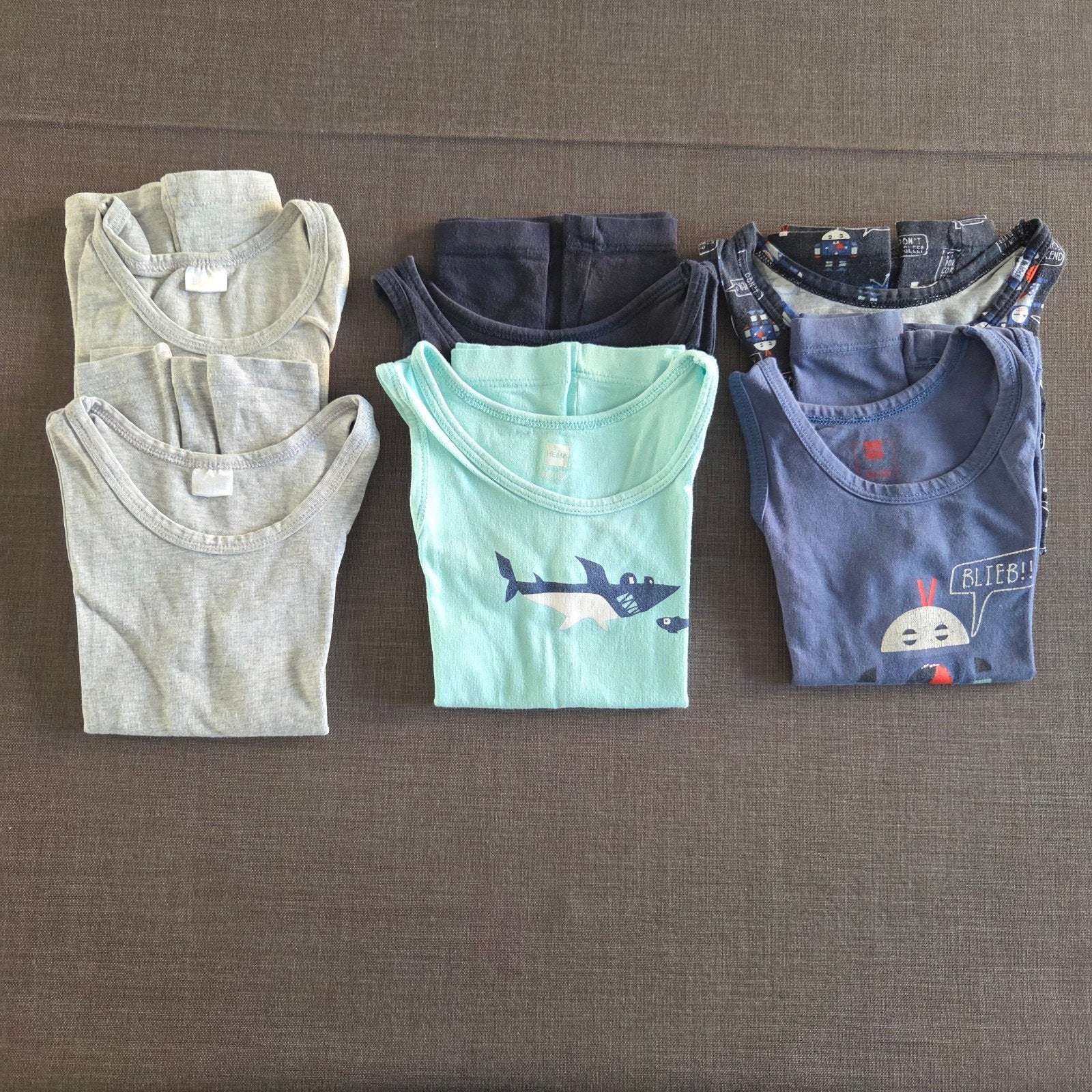 6 onderhemdjes jongen, maat 98/104, Kinderen en Baby's, Ophalen, Jongen, Nacht- of Onderkleding
