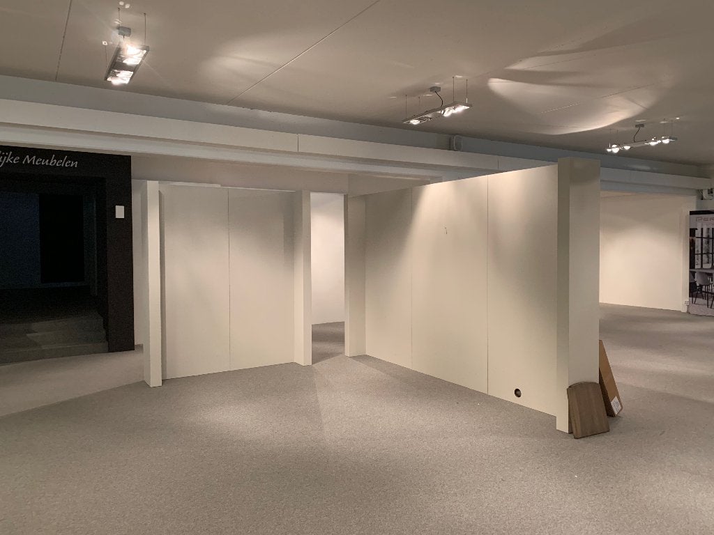 Grote witte MDF muur 350x230 cm (3 delen) – €50, Ophalen, Zo goed als nieuw