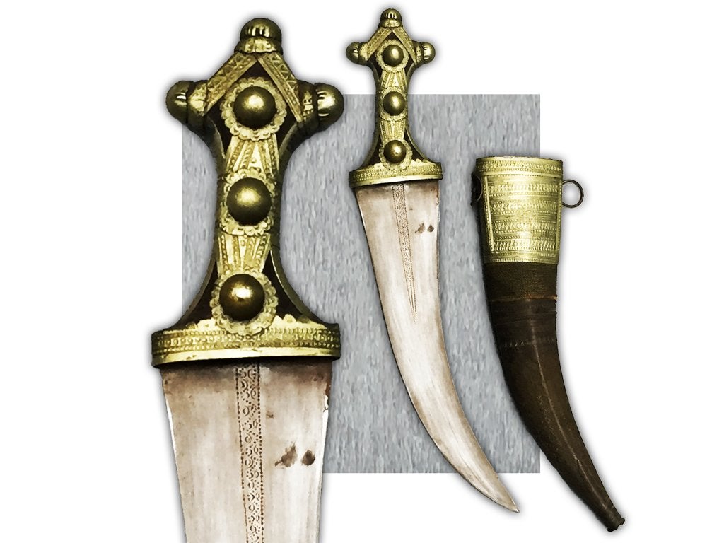 🚨Zeldzame KHANDJAR SAOEDI-ARABIË 1850-60 XIX Origineel, Ophalen of Verzenden