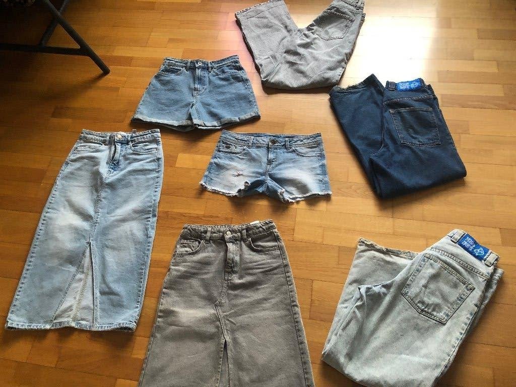 Pakket nr.2 jeansshort, rok,broek. Alles tesamen voor €5, Ophalen, Gebruikt, Overige maten