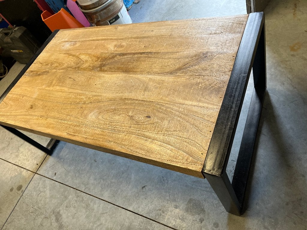 salontafel industrieel, Huis en Inrichting, Ophalen, Gebruikt, Metaal