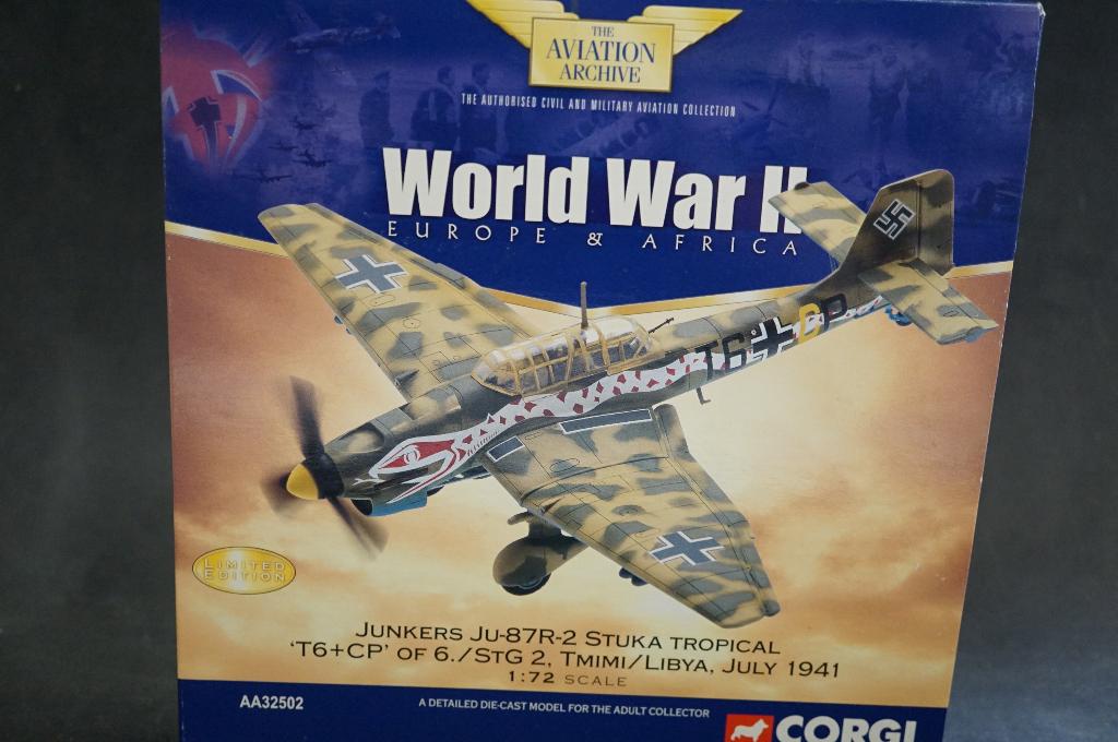 Corgi Junkers Stuka - Libya 1941 - 1/72 - TOP, Ophalen of Verzenden, Zo goed als nieuw