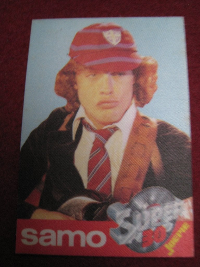 Sticker Samo AC / DC Joepie Tijdschrift Angus Young, Verzenden, Gebruikt, Film, Tv of Omroep