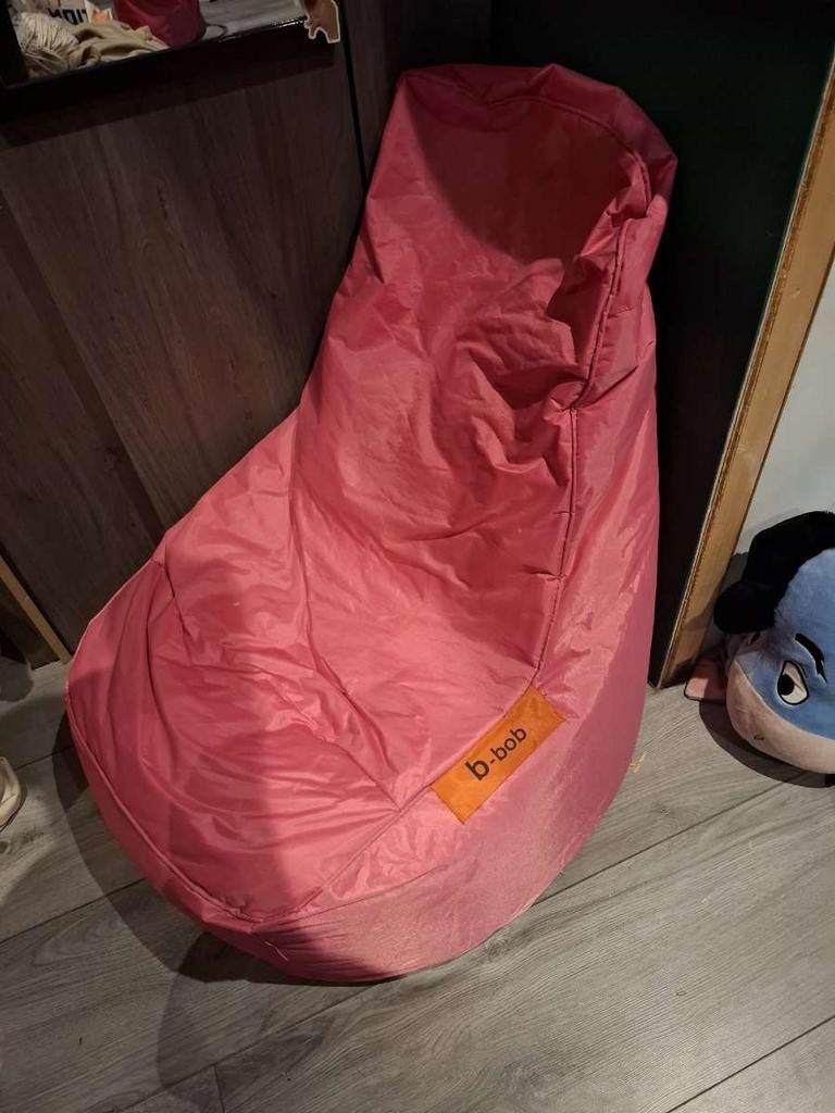 B-bob roze zitzak, Maison & Meubles, Enlèvement, Rose, Pouf