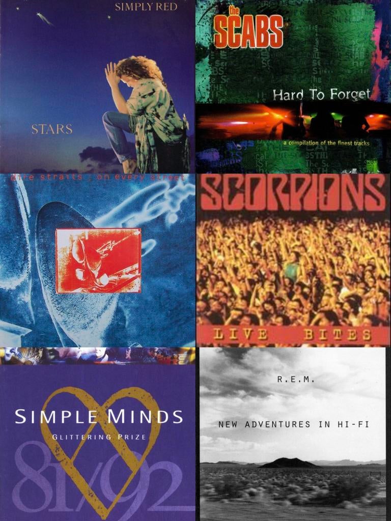 Zes mooie pop-rock cd's uit de eigen collectie., Cd's en Dvd's, Ophalen of Verzenden