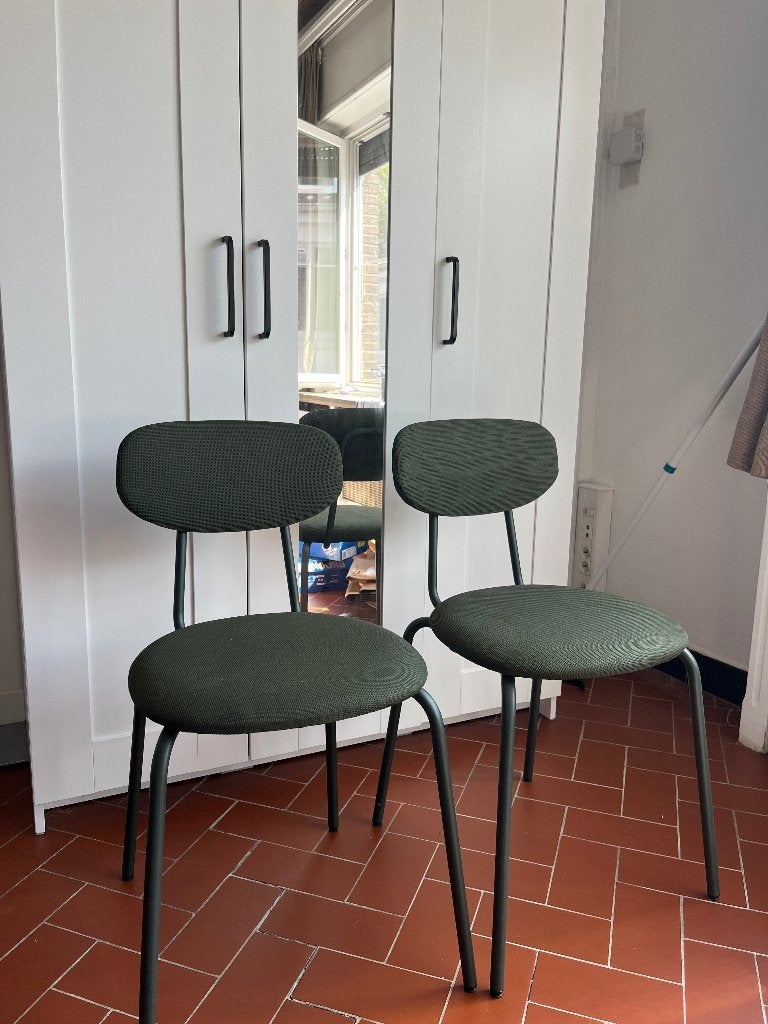 2 groene stoelen in perfecte staat, Enlèvement, Neuf, Autres couleurs, Deux
