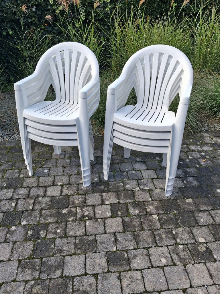 Tuinstoelen, Tuin en Terras, Ophalen, Gebruikt, Plastic, Stapelbaar
