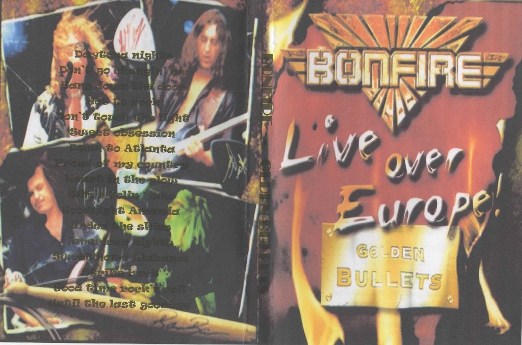DVD - BONFIRE - LIVE OVER EUROPE, Alle leeftijden, Verzenden, Zo goed als nieuw, Concert