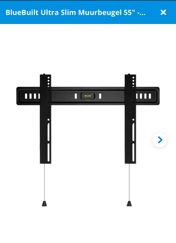 BlueBuilt Ultra Slim Muurbeugel 55" - 85", Enlèvement ou Envoi, Neuf