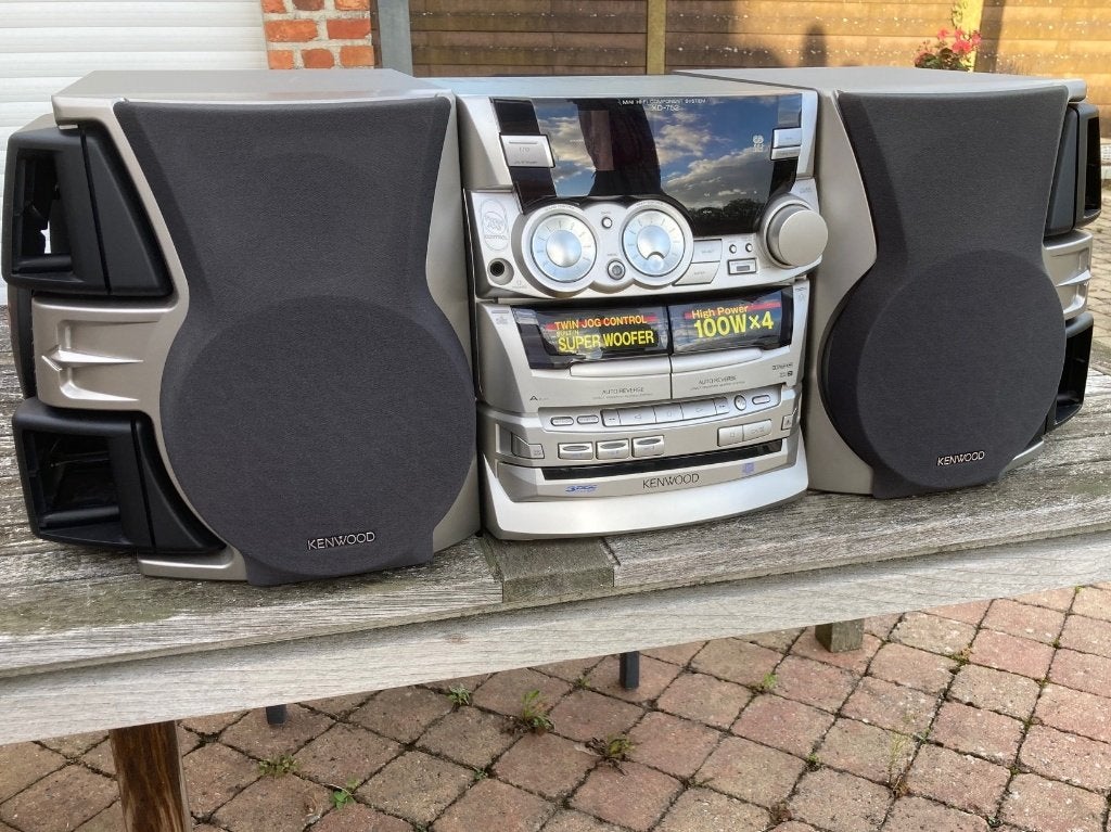 Kit Hi-Fi Kenwood XD-752 avec superwoofer, Enlèvement, Comme neuf, Deck cassettes ou Lecteur-enregistreur de cassettes, Connexion MP3