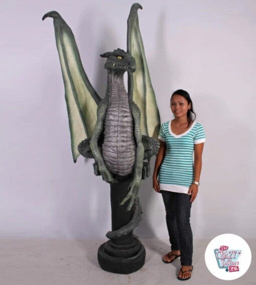 Staande draak - Draak 274 cm - Drakenbeeld, Ophalen, Nieuw