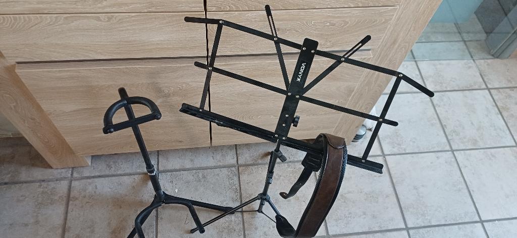 Gitaar- en partiturenstatief, Muziek en Instrumenten, Standaarden, Ophalen, Nieuw, Muziekstandaard, Gitaar
