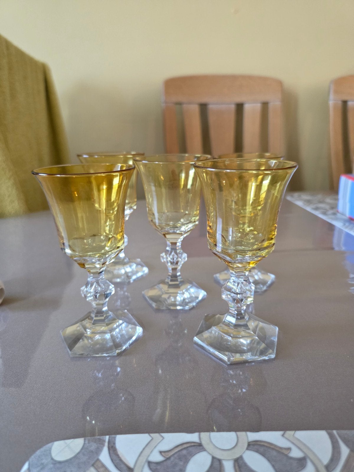 5 kristalen wijnglas, Ophalen of Verzenden