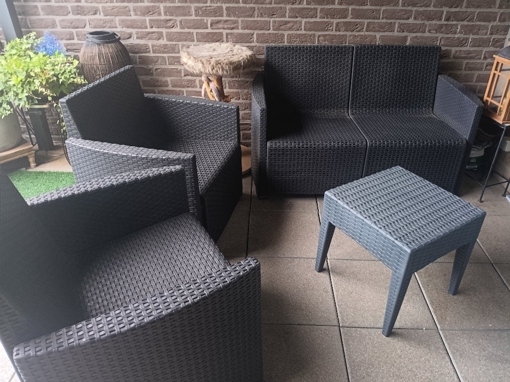 Buiten lounge, Banque, Synthétique, Utilisé, Sets de jardin